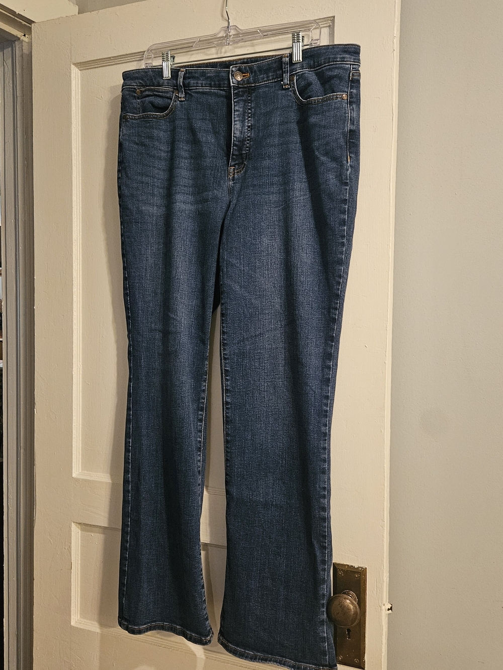 Talbots Women's Dark Blue Barely  Boot Jeans, Size 14